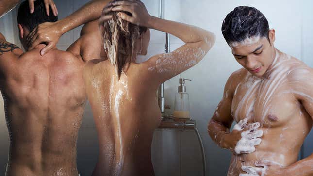 Image for article titled Woman Always Gets Best Ideas While Taking Shower With Two Jacked Dudes