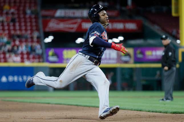 Image for article titled Reds Announcer Suggests Ozzie Albies Doesn&#39;t Know The Difference Between $35 Million And $85 Million