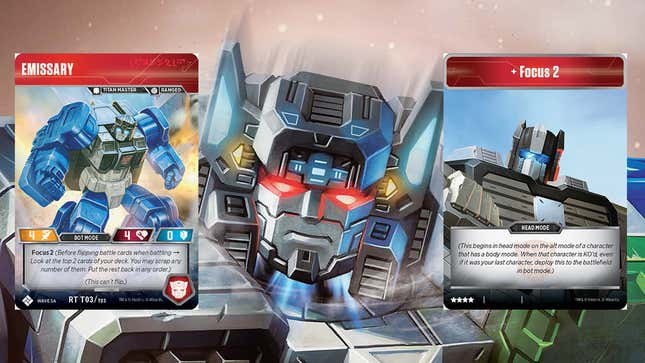 Image for article titled The Transformers Trading Card Game&#39;s Fortress Maximus Is Three Bots In One