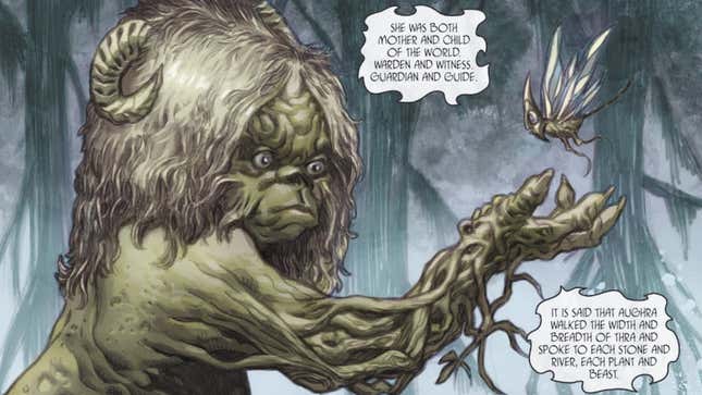 Aughra greets Thra.