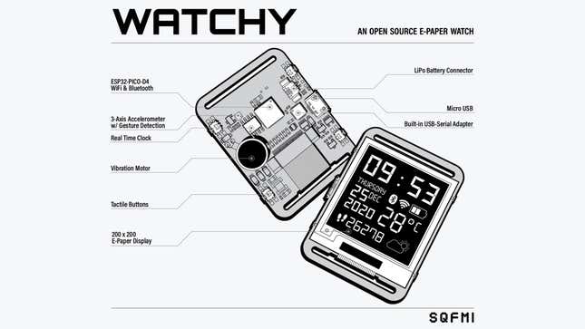 Image for article titled The Watchy Is an Open-Source Smartwatch for Those Who Miss the Pebble