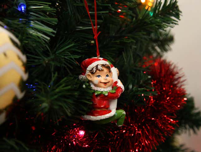 Image for article titled Broken Ornament Relegated To Lonely Existence On Side Of Tree Facing Wall