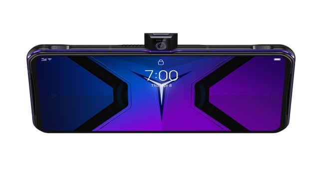 Imagen para el artículo titulado El nuevo teléfono para gamers de Lenovo es una bestia con dos ventiladores y dos baterías