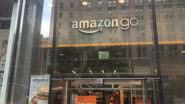 Amazon Go’s new facade at 300 Park Ave in midtown 
