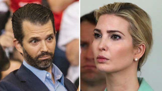 Image for article titled Don Jr. and Ivanka Are Fighting!