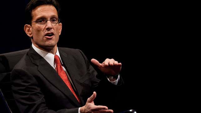 Image for article titled Eric Cantor Pressuring Wife To Try New Political Position
