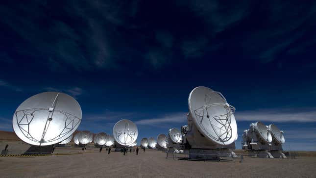 The ALMA telescope sits high in Chile’s Atacama Desert.