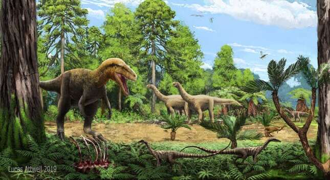 Este mapa interactivo te indica dónde estaba tu pueblo hace millones de años y qué dinosaurios lo habitaban