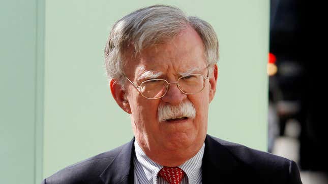 Image for article titled John Bolton Seething With Jealousy After Trump Gets To Become Living Biological Weapon