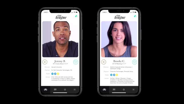 Image for article titled Dating App The League Will Start Making Its Users Face-Time Each Other