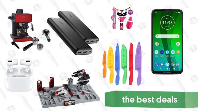 Image for article titled Friday&#39;s Best Deals: AirPods Pro, Cuisinart Kitchen Knives, Anker Power Banks, Bedroom Fun Vibrator Bundles, And More