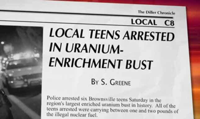 Image for article titled Warning Signs Your Teen May Be Enriching Uranium