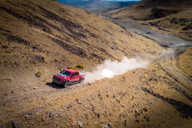 Image for article titled The 2021 Ram 1500 TRX Is Awesome Off-Road And Not So Great At Anything Else