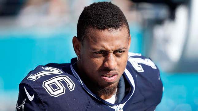 Image for article titled Greg Hardy Assures Tony Romo He’s Seen Ex-Girlfriends Come Back From Far Worse Injuries