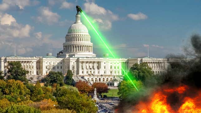 Image for article titled Congress Investigating Why Capitol Dome’s Atomic Vaporizing Ray Wasn’t Deployed To Eviscerate Rioters