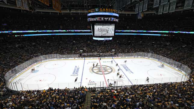 The NHL Doesn't Want To Talk About Why The Bruins Shacked Up With Barstool Sports