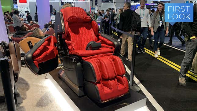 The OHCO M.8 With Esqapes. Yeah, it’s a VR massage chair. 