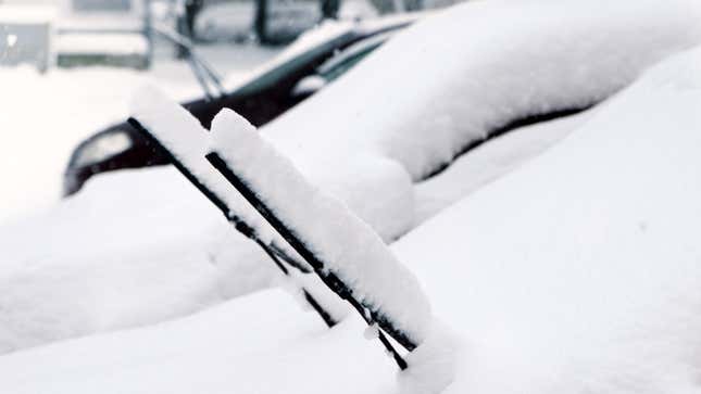 Image for article titled Stop Putting Your Windshield Wipers Up in Winter Weather