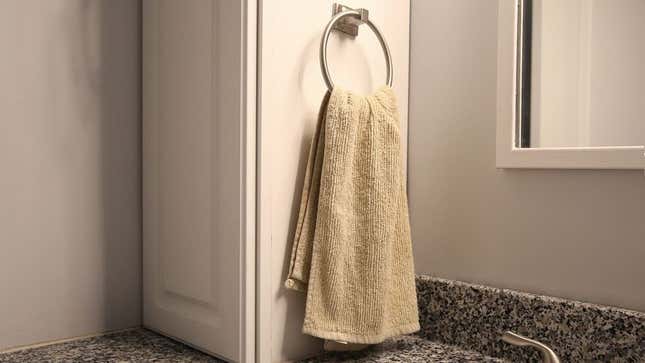 Image for article titled Guest Searches Hand Towel For Low-Traffic Area