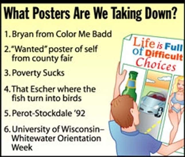 Image for article titled What Posters Are We Taking Down?