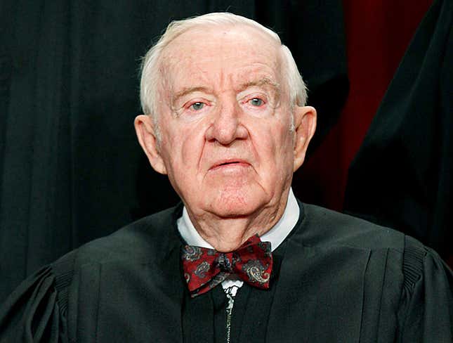 Image for article titled Justice Stevens Retires To Spend More Time Dying In Front Of Family