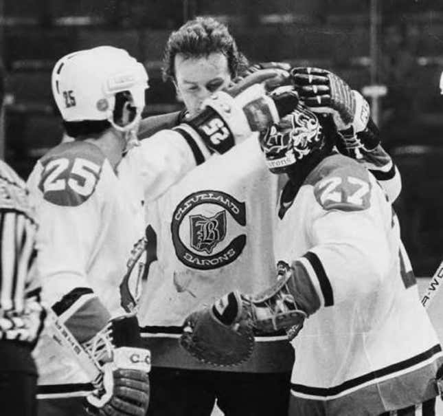 Al MacAdam, Walt McKechnie, and Gilles Meloche
