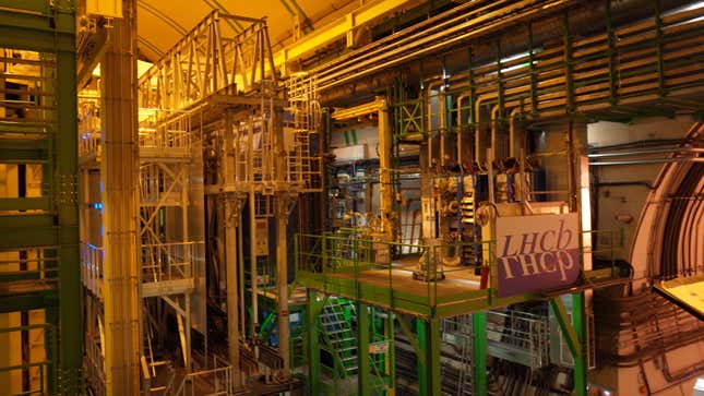 It’s sort of hard to get a good picture of LHCb to be honest (Image; Ryan F. Mandelbaum)