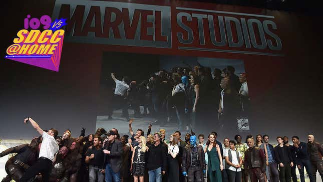 The MCU sharing a moment together at San Diego Comic-Con 2016.
