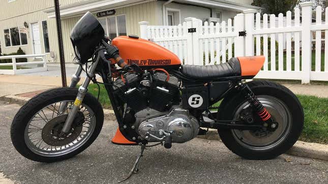 Image for article titled At $6,900, Could This Custom 1988 Harley Davidson 1200 Sportster Be Your Cup Of Café?