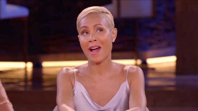 Image for article titled ‘Helpful’ or an ‘Unhealthy Relationship’? Jada Admits Past Preoccupation with Porn on a Revealing Red Table Talk
