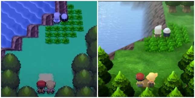 Image for article titled Pokémon Brilliant Diamond and Shining Pearl&#39;s Graphics Compared To The Original Games&#39;