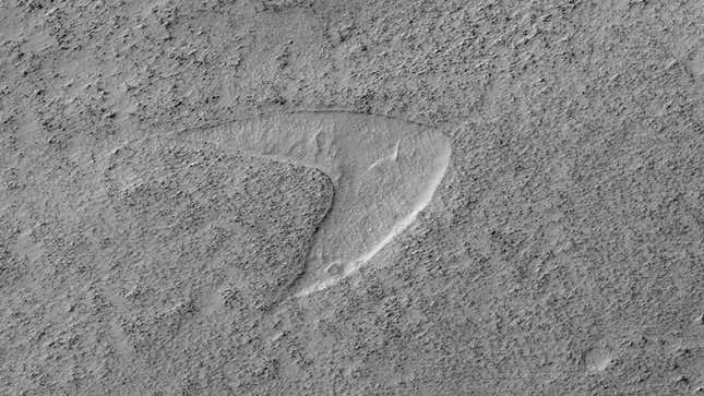 Image for article titled Spectacular New Crater Discovered on Mars