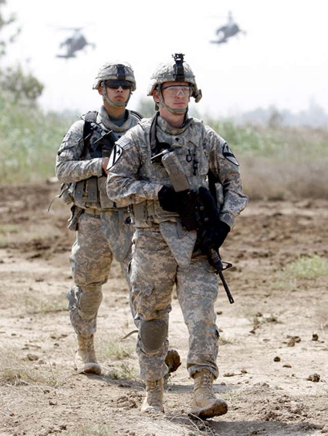 Image for article titled Repeal Of 'Don't Ask, Don't Tell' Paves Way For Gay Sex Right On Battlefield, Opponents Fantasize