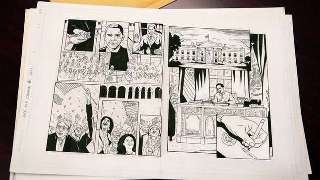 According to former President Barack Obama, only the graphic novel format had the expressive palette capable of truly capturing his eight years in office.