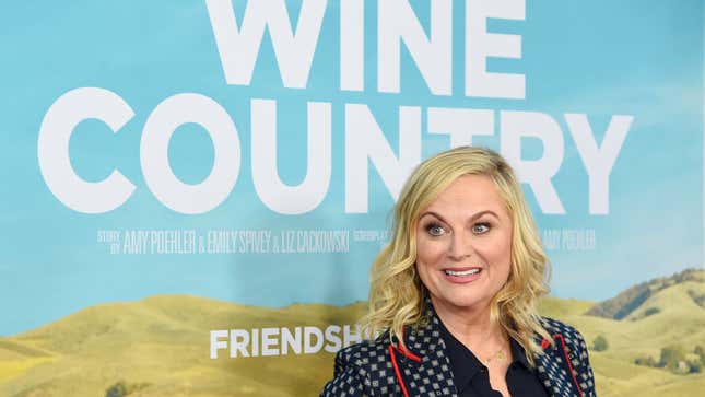 Image for article titled Amy Poehler’s key to wine-tasting is bullshit—as in, you can just bullshit