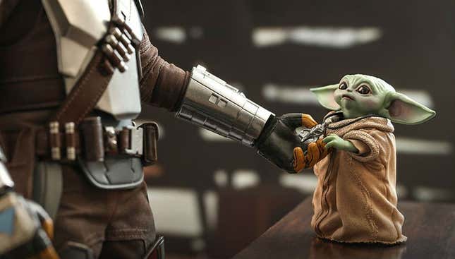 The Baby Yoda toys are finally arriving. Here's a sneak peek.