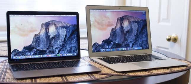 El nuevo MacBook llegó en 2015 y es el heredero espiritual del legado del MacBook Air. (Foto: Gizmodo)