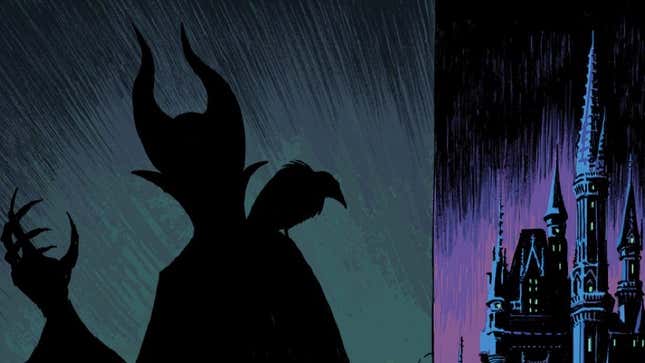 Maleficent’s shadow lingers in the cover for City of Villains.