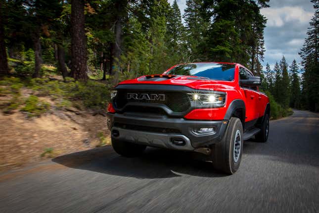 Image for article titled The 2021 Ram 1500 TRX Is Awesome Off-Road And Not So Great At Anything Else