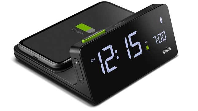 Image for article titled One of Braun&#39;s First Digital Alarm Clocks Is Back With Wireless Charging Powers