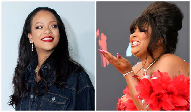 Image for article titled Post-VMAs, Rihanna and Lizzo’s Girl Crush Continues (So, We Gonna Get a Duet or Nah?)