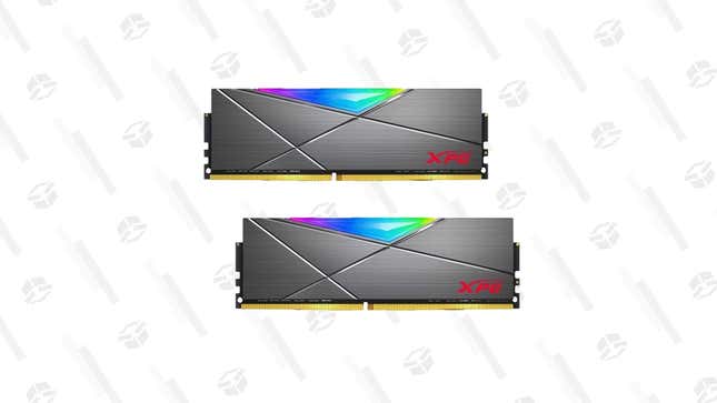 XPG SPECTRIX DT50 RGB PC Memory: 32GB (2x16GB) DDR4 | $130 | Newegg
