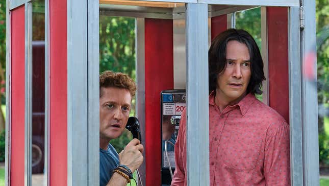 Bill (Alex Winter) and Ted (Keanu Reeves) are getting back into the booth.