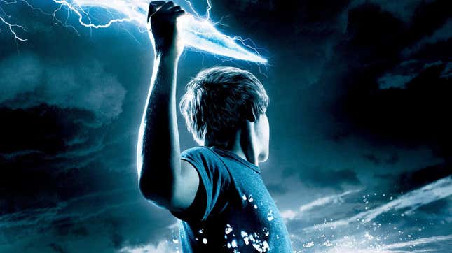A section of a poster from 2010&#39;s Percy Jackson &amp; the Lightning Thief.