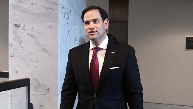 Image for article titled Marco Rubio Still Rock-Hard Days After Being Publicly Humiliated On National Stage