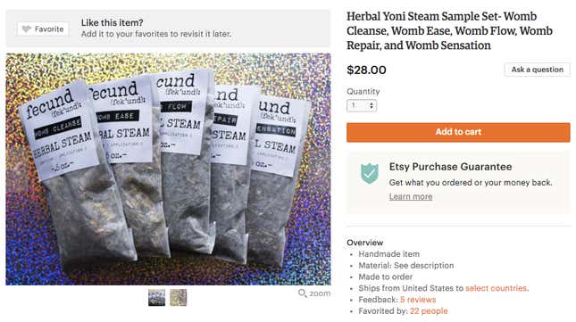 Screenshot: Etsy, fecundfekund