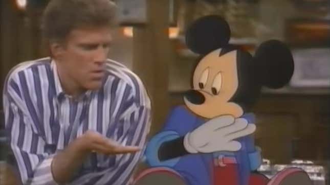Image for article titled Revisit a simpler time when Mickey Mouse visited the cast of Cheers