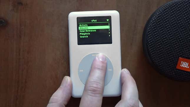 Image for article titled Someone Hacked a 17-Year-Old iPod to Stream Spotify