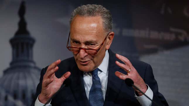 Image for article titled Chuck Schumer Is a Last-Minute No on Trump&#39;s North American Trade Deal, Citing Lack of Climate Progress