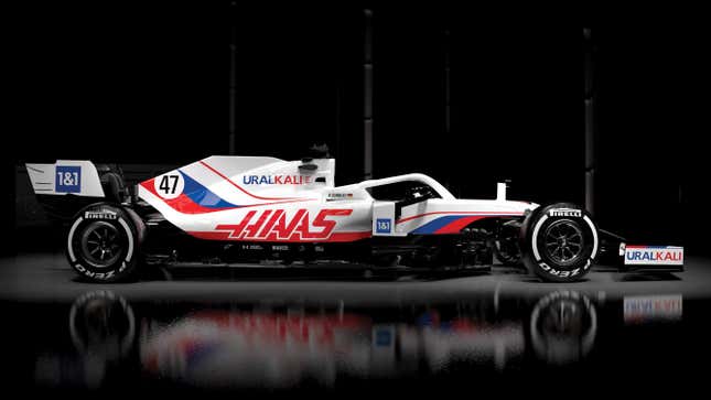 Image for article titled World Anti-Doping Agency Is Skeptical Of Haas' It's-Not-A-Russian-Flag Livery